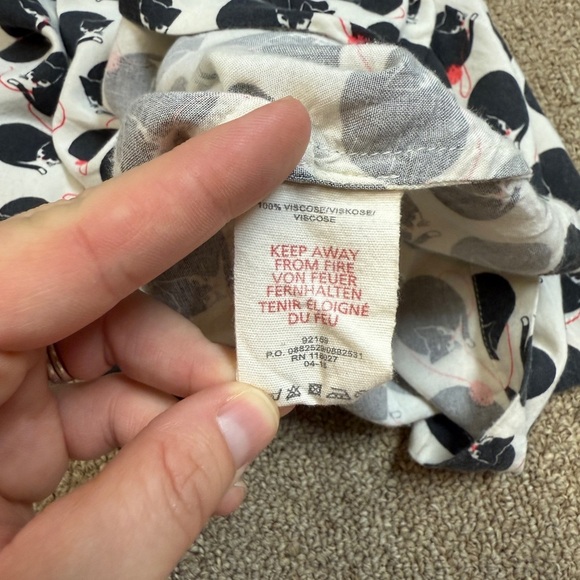 Johnnie B: Girls Black / White Cat Printed Shorts, Size 11-12Y - Picture 11 of 11